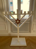 Handmade Wood Hanukkiah, 130 cm — Crafted by a Jewish Family Workshop in Rome🕎🎁